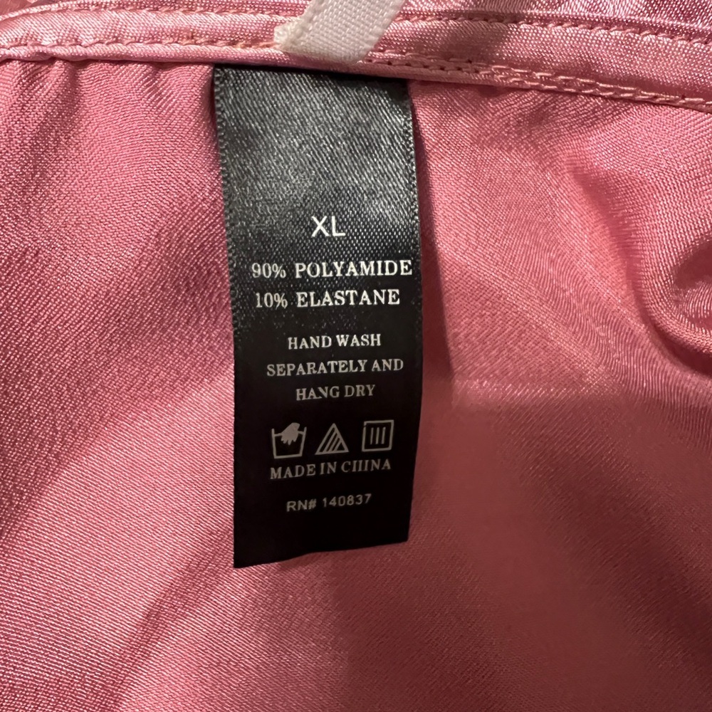 Fashion Nova Women’s Mauve Pink Button-Up Satin Sleep Shirt | Size: XL - Picture 3 of 7